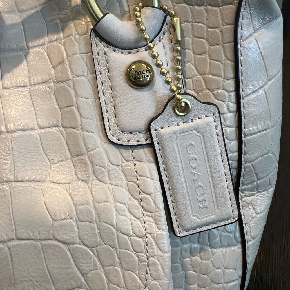 Coach Kristin Crocodile Embossed Bag 22924 - Picture 4 of 13
